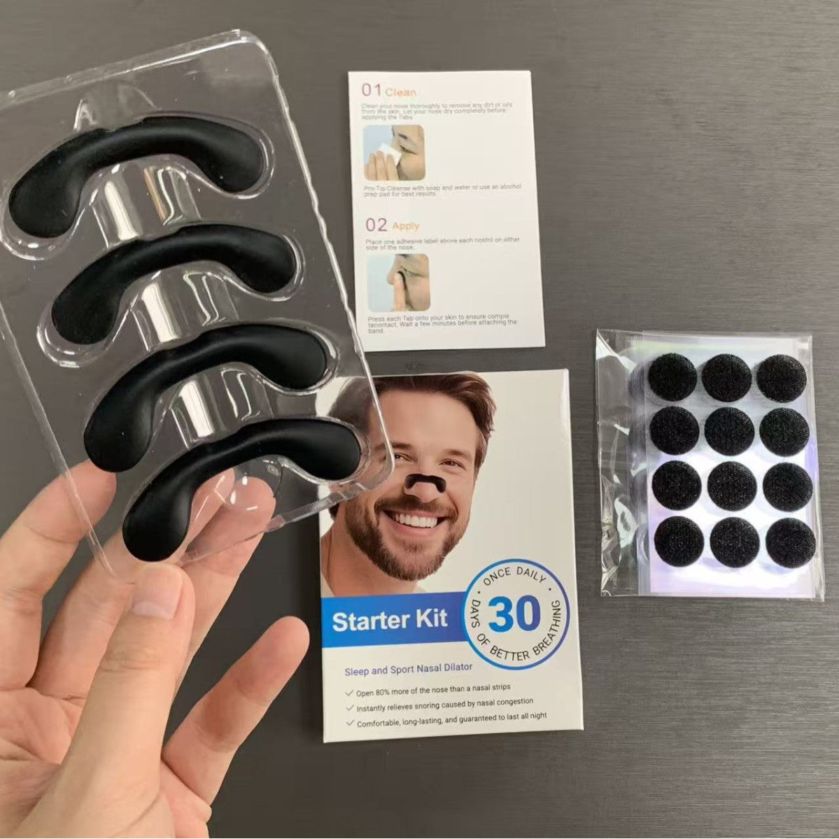 Anti-Snoring Nasal Patch with Magnetic Adhesion