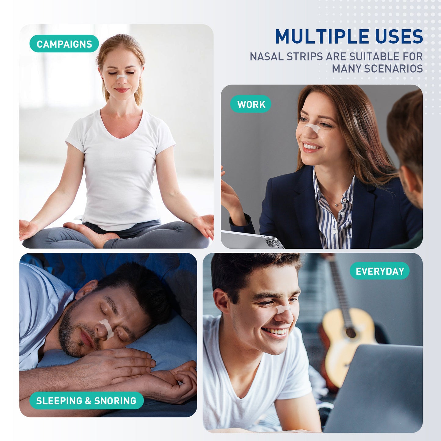 Anti Snoring Nasal Breathing Strips